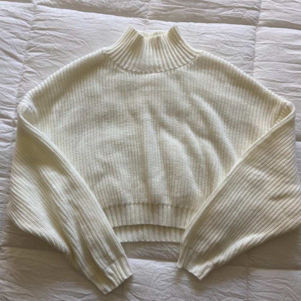 Zaful Women's Cropped Turtleneck Sweater